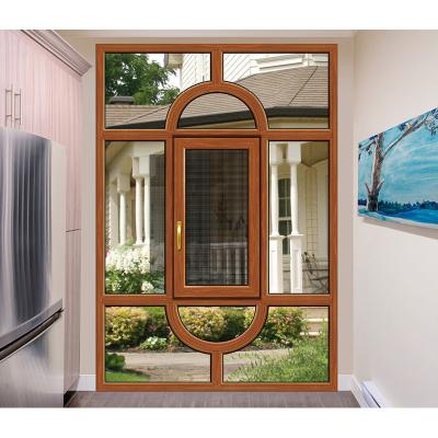 China Folding High Quality Chinese Aluminum Screen Brand Hardware Heat Insulation Casement Windows And Insulated Windows for sale