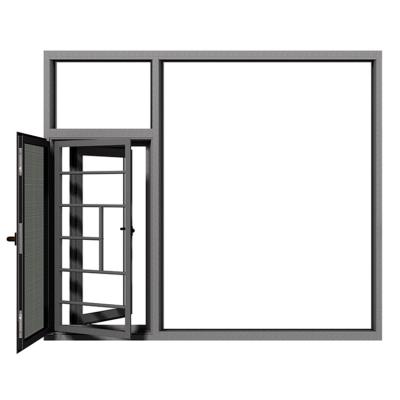 China Folding Screen Customized Aluminum Casement Windows Hurricane Doors And Windows Profile Aluminum Doors And Windows for sale