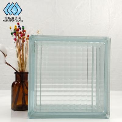 China Modern Square Decorative Hollow Pattern Texture Environmental Protection Glass Brick for sale