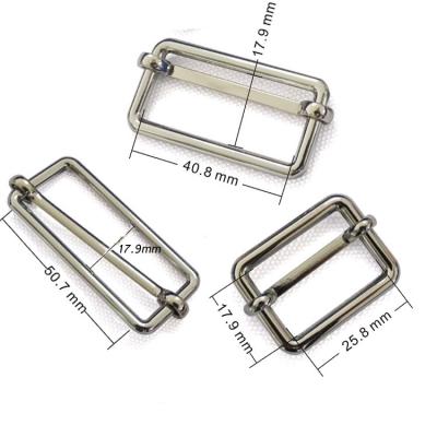 China High Quality Nickel Free Accessories Hardware Backpack Roll Belt Adjustable Strap Slide Buckle For Luggage Bag for sale