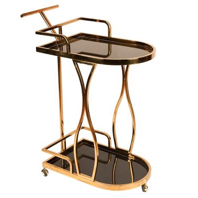 China Modern Hotel Dessert Cake Wine Display Beverage Trolley Trolley Supplies Hand Trolley/Dinner Tea for sale