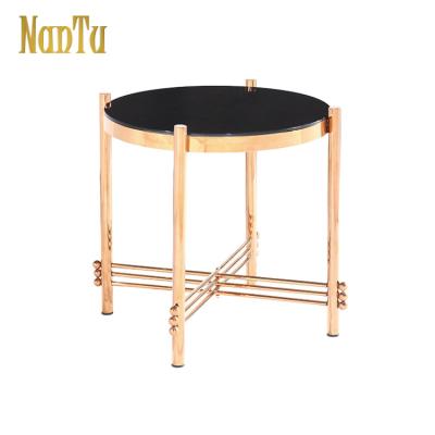 China Latest Customized Living Room Furniture Table Metal Coffee Table Black Table for sale