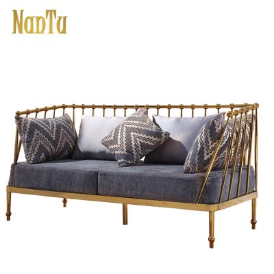 China Modern Modern High Grade Stainless Steel Sofa / European Living Room Couch Furniture Sofa for sale