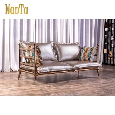 China Nordic Metal Sofa Living Room Factory Wholesale Modular Single Couch Leisure Sectional Sofa for sale