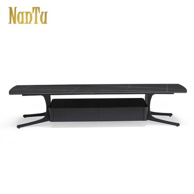 China OEM Design Modern Minimalist Long TV Iron TV Stand New Design Luxury Rack Cabinet / Simple Design for sale