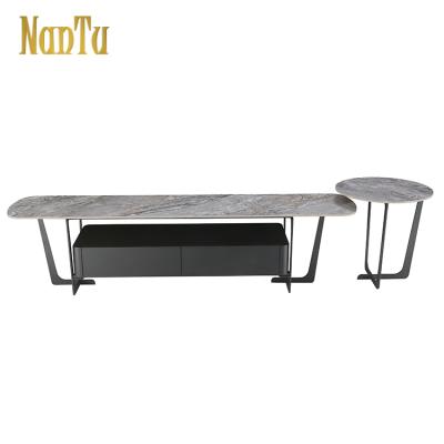 China OEM Design Nordic Simple Small Apartment Coffee Table Combination Set TV Cabinet for sale