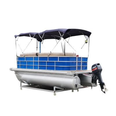 China Luxury Nice Boats Water Amusement Equipment Yacht Yacht Pontoon Party Boat Aluminum Alloy Catamaran Pontoon Boat for sale