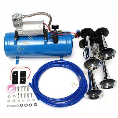 China Air Horn DC 12v Air Horn Compressor With 6L / 8L Tank 30mm Cylinder for sale