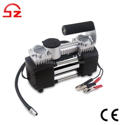 China High Quality ABS+Metal Double Cylinder 150PSI Car 12v Electric Compressor For Car Tires for sale