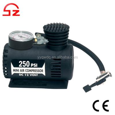 China Hot Selling ABS DC 12v 18Bar 250 PSI Mini Car Air Compressor With CE for sale