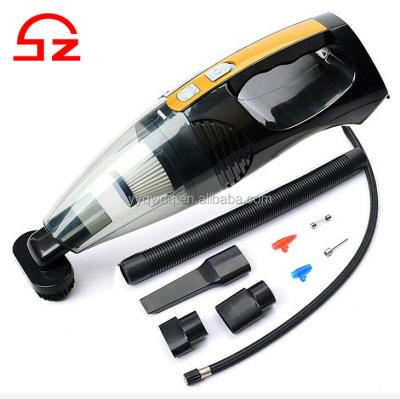 China ABS 4 In 1 12V Car Wet And Dry Vacuum Cleaner With Inflation Function for sale