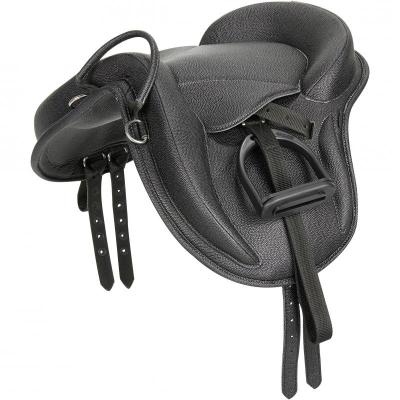 China New Style Durable Western Resistance Woodland Training Leather Riding Saddles for sale