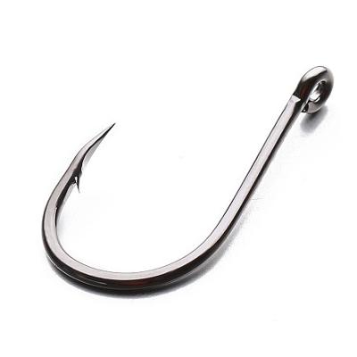 China New 100pcs/bag Wholesale High Strength Carbon Steel Tuna Hook Circle Fishing Hook for sale