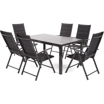 China Weather Resistant Strong Strong Outdoor Rattan Furniture Patio Stackable Dining Sets for sale