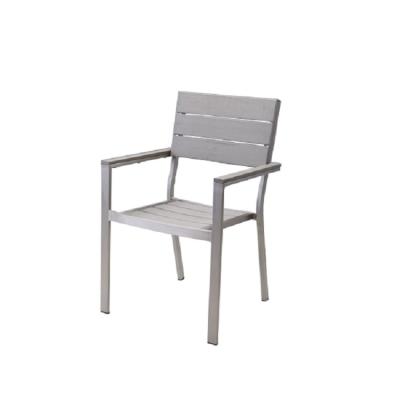 China All Weather Resistant UV Resistant Waterproof Furniture Outdoor Non Wooden Slats Lightweight Garden Dining Chairs for sale