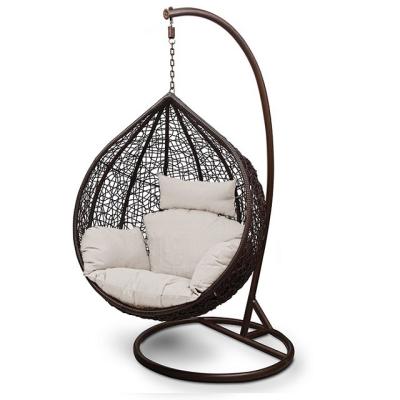 China All Weather Heavy Duty Economic Custom Design Outdoor Swing Rattan Hanging Chair for sale