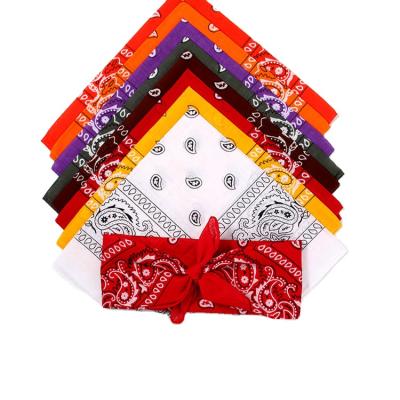 China Hip Hop Bandana Amoeba Flower Small Cashew Cotton Low Price Scarf Multifunctional Bandanas Headwear Small Multifunctional Square Square Hair Custom for sale