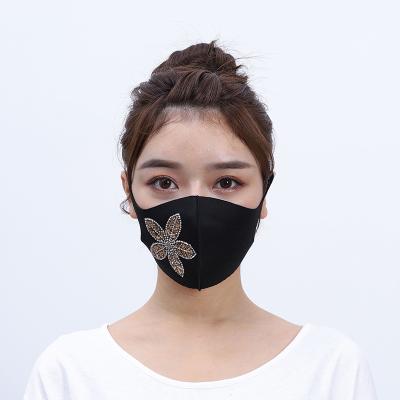 China wholesale Anti-dust Anti-odor disposal custom design reusable anti pollution anti water black spandex print face maskes for sale for sale