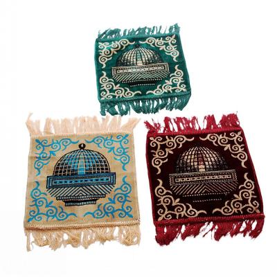 China Wholesale Non-slip Turkey Small Islamic Tasseled Prayer Mat Muslim Prayer Carpet Portable Worship Blanket for sale