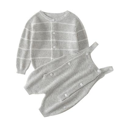 China New Design Breathable Winter Girl Sweaters Warm Soft Children 2 Piece Sweater Set for sale