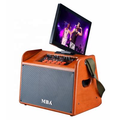 China Video Call Best 8 Inch Bass Speaker Rechargeable Portable Active Professional Stage Video Speaker With Touch Screen for sale