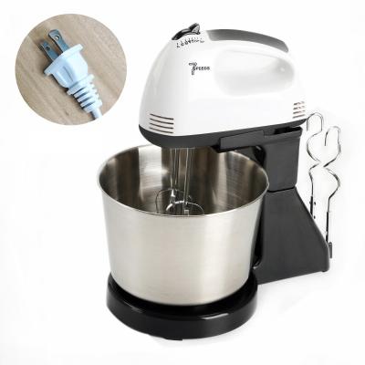 China 200W Household Commercial Household Egg Mixer Beater Automatic Electric Food Mixer for sale