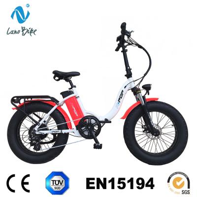 China New model fat aluminum alloy aluminum electric bicycle tire folding e bike 48v 500w 20 inch bike for sale