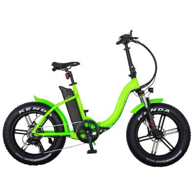 China 2018 Newest Aluminum Alloy Wheel Battery Foldable Electric Bike Best Cheap Integrated Electric Bicycle Newest Fat For Adults for sale