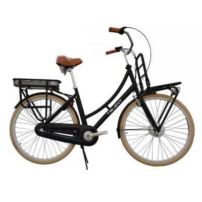 China Electric Bike 48v Power Battery Aluminum Alloy Pedal Assist Strong Electric Bike With Basket for sale