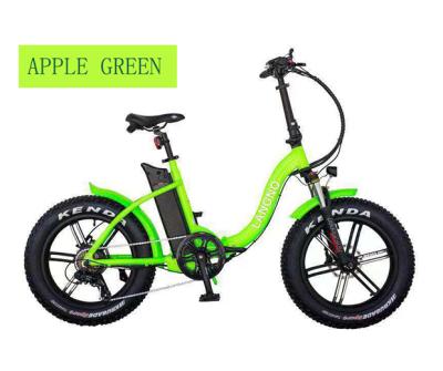 China Aluminum Alloy 20 Inch Big Tire Bicycle BAFANG Alloy Folding Snow Power Long Stroke One Wheel Electric Motor for sale