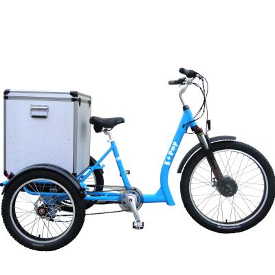 China Factory direct sale aluminum alloy 26 inch alloy bike cargo tricycle or electric cargo transporter for sale