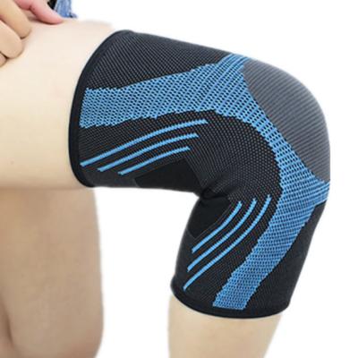 China Adjustable Elasticity Medical Grade Breathable High Quality Elastic Sports Exercise Fashion Knee Sleeve Knitting Brace for sale