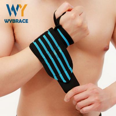 China WEIGHTLIFTING TRAINING Elastic WRIST SUPPORT WRAPS GYM BANDAGE STRAPS for sale