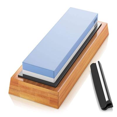 China Viable Professional High Quality Double Side Grit Knife Sharpener Aluminum Stone for sale