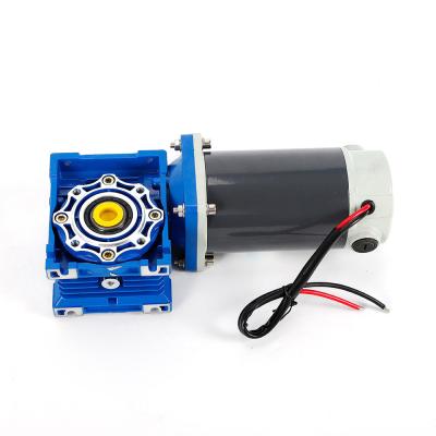 China Hotels 1800rpm 12v 24v DC Speed ​​Motor NMRV40 DC Worm Gear Reducer with DC Motor ZYT150W for sale