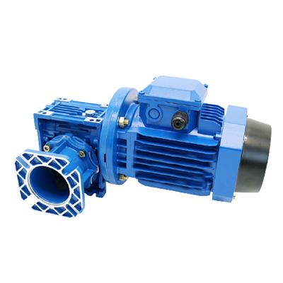 China NMRV30-NMRV90 Hotels Aluminum Reducer Housing Input and Output Flange Gear Shaft Worm Gearbox Parts for sale