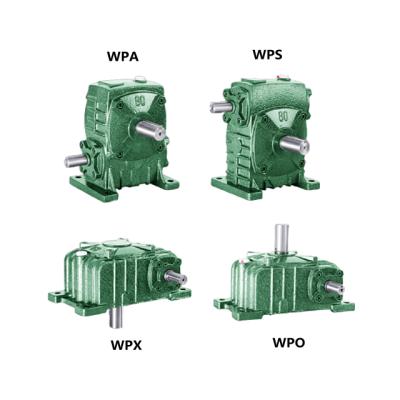 China Factory wp series small worm gear reducer WPO WPX100 horizontal worm gear transmission box for sale