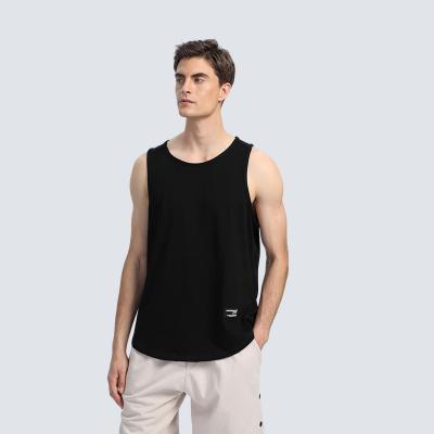 China QUICK DRY Men's Basketball Sports Invest Vest Sleeveless Quick Dry Ice Tank Tops T Tank Sleeve Running Silk Muscl Short Top for sale