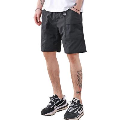 China Summer QUICK-DRY sports shorts men's slim plus-waist loose cropped pants quick-drying American casual ice silk beach mid-pants for sale