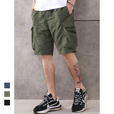 China QUICK DRY men's cargo shorts workwear shorts summer loose functional hip hop multi pocket trousers pants for sale