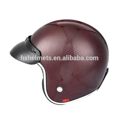 China Carbon fiber full face helmet carbon fiber motorcycle helmet cafe racer helmet with EEC certificate for sale