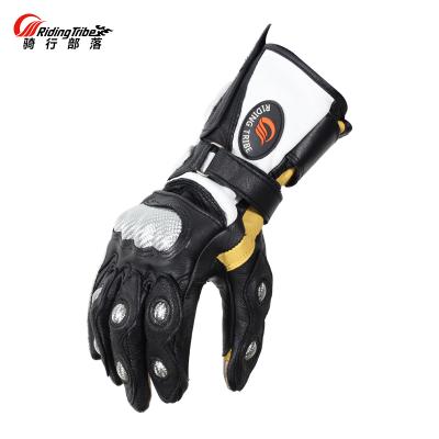 China Skid Proof Genuine Leather Material Keep Warm Motorcycle Gloves MCS-34 for sale