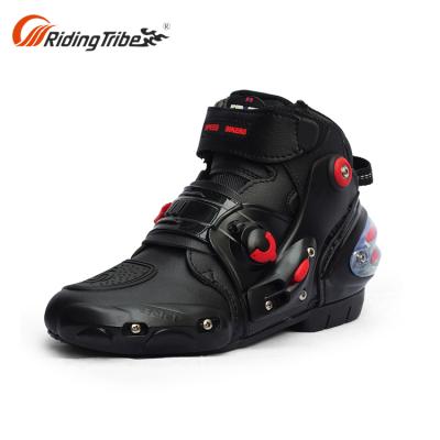 China Fashion\comfortable\durable\breathable\lighted up sports motorcycle boot short waterproof motorcycle boots for sale