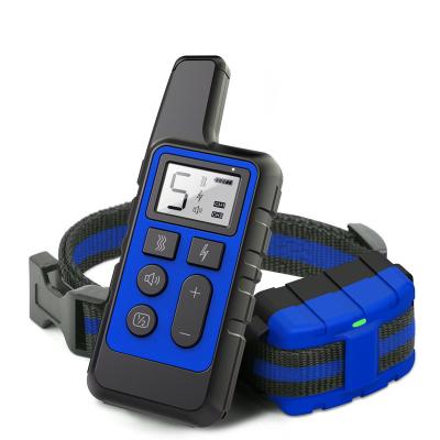 China 500M Rechargeable Waterproof Remote Padded Electronic Dog Training Remote Collar for sale