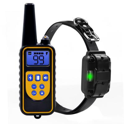 China Sustainable Rechargeable Waterproof Remote Electronic Dog Training Collar for sale