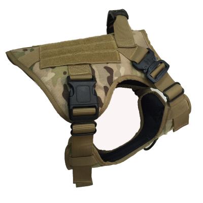 China Service Products Military Dog Harness Padded Military Dog Collar & Harness for sale