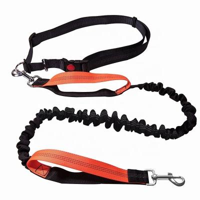 China Padded Dogs Leash Running With Elasticity Hand Pet Products Dogs Free Jogging Lead And Height Adjustable Rope for sale