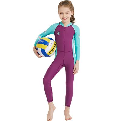 China 2021 New Fashion Children's Swimwear Strap Children's Breathable Diving Front Zipper One-Piece Swimsuit for sale