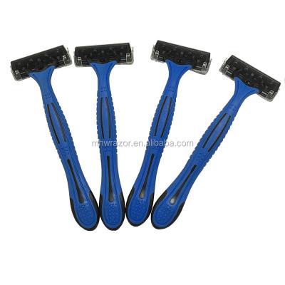 China High Quality Triple Blade Dismountable Shaving Razor Supplied By Ningbo Razor Manufacturer for sale