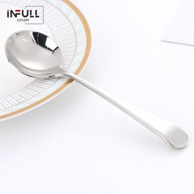 China Sustainable Mirror Light 304 Stainless Steel Spoon Cutlery Featured Spoon Silver for sale